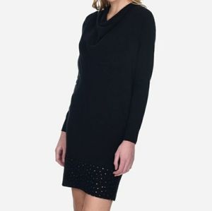 Long sleeve  cowl neck Cashmere Dress
